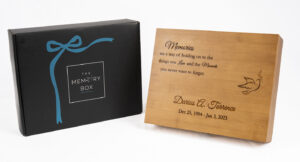 Engraved Wooden Memorial Box
